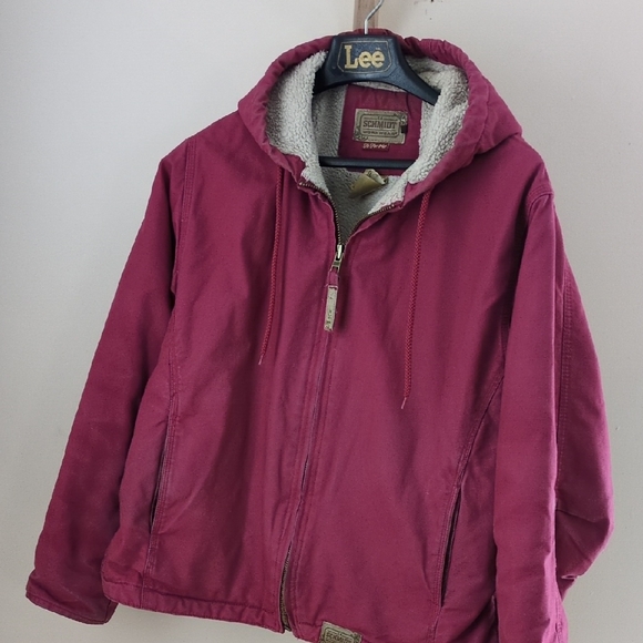 Schmidt Burgundy Hooded Jacket - Picture 1 of 9